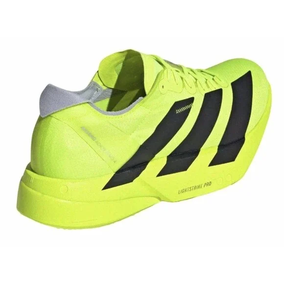 New Men’s Adidas Adizero Adios Pro 4 Lucid Lemon Black Size 12 JR6364
